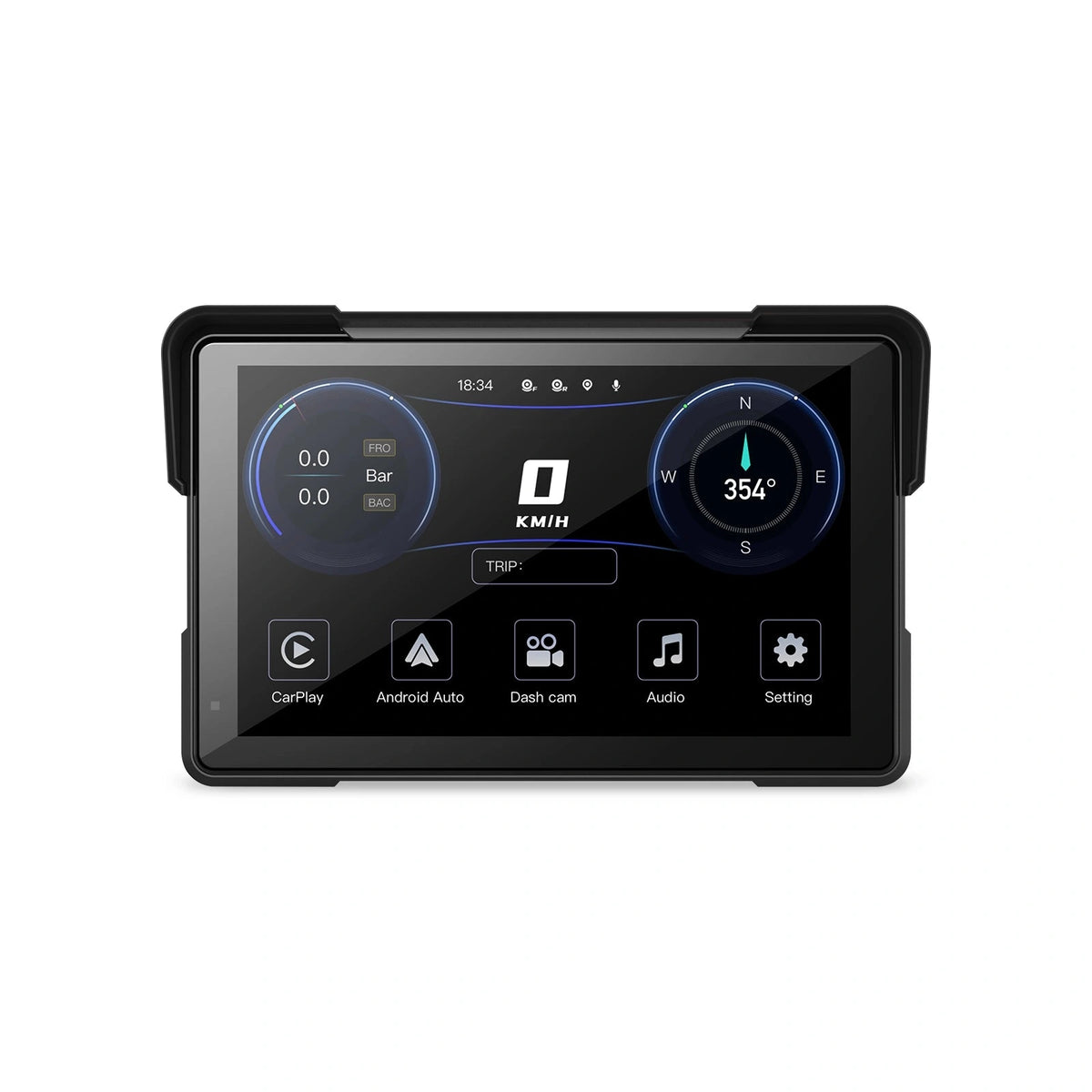 Sidewind Ridge 7 Duo CarPlay Display + Dual 2K Dash Cam